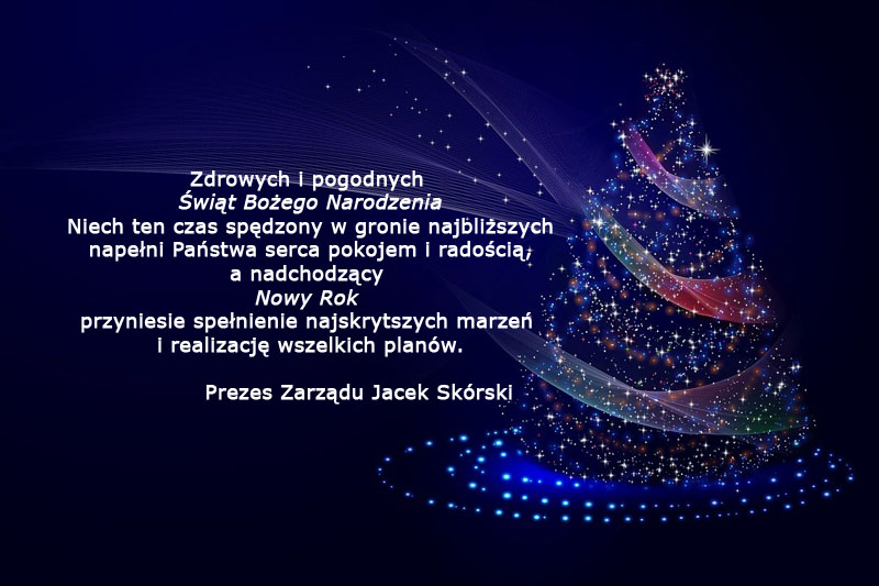 Wesołych Świąt Bożego Narodzenia i Szczęśliwego Nowego Roku